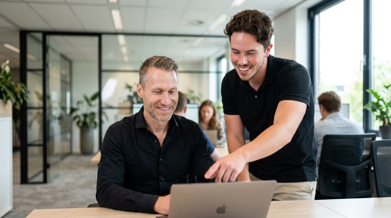 Nick en Boy van De AI Professional aan het werk
